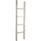 Ekena Millwork 15"W x 60"H x 3 1/2"D Vintage Farmhouse 4 Rung Ladder, Barnwood Decor Collection, Chalk Dust White DECR015X060X04LDRWH - alternate 1